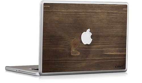 Skin de MacBook en bois pour geek