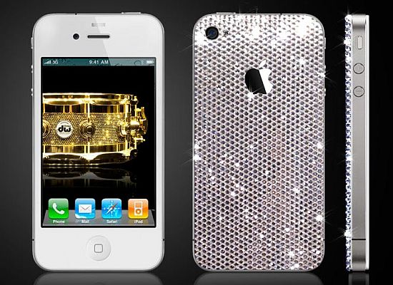 Caisson iPhone 4 en cristaux Swarovski