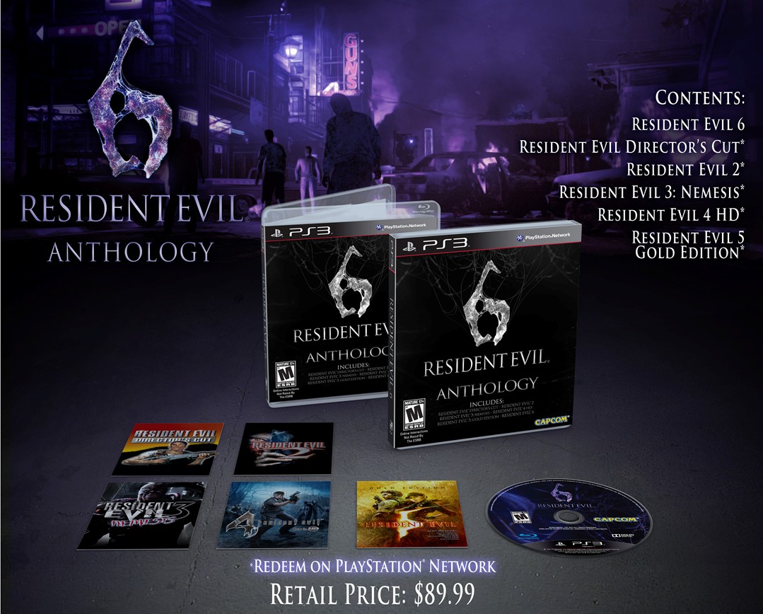 Petit rappel: Les éditions de collection de Resident Evil 6