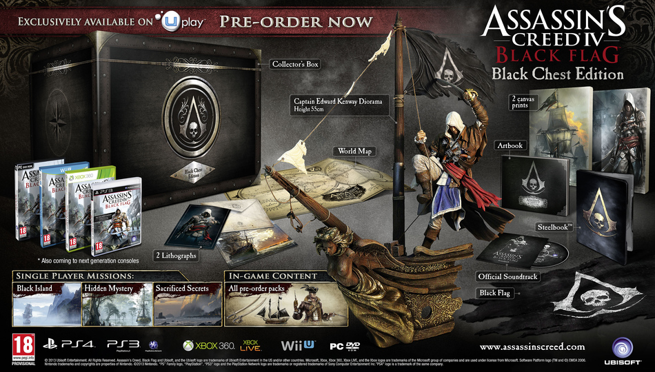 Bonus de pré-commande et nouvelle vidéo pour Assassin's Creed 4