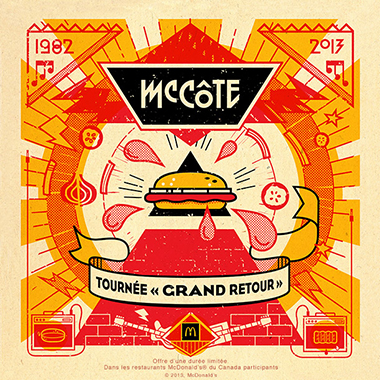 Affiche de la Tournée "Grand Retour" du McCôte | Le McRib est de retour ! MMMmmmmmMcRib....