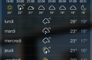 Yahoo Météo - iOS