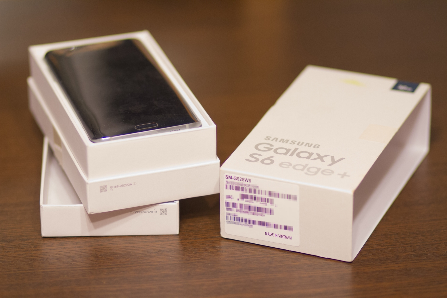 La boite du Samsung Galaxy S6 edge+