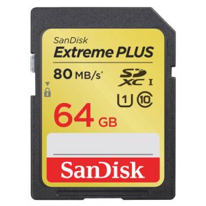SanDisk Extreme Plus 64GB 80MB/s SDXC Class 10