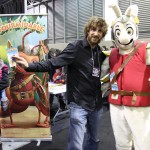 Maxime Tardif, créateur du jeu Fourmidable et sa mascotte