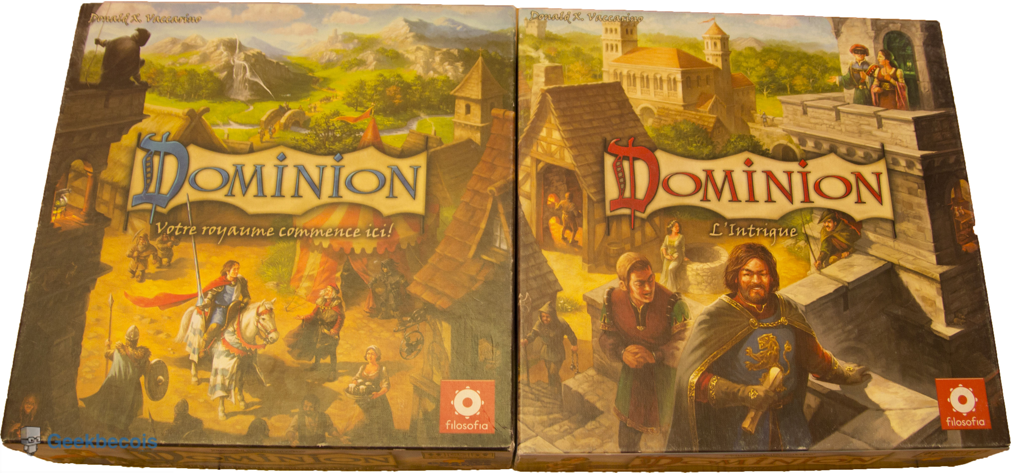 Dominion - boitiers des jeux de base