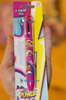 Stylo Barbie Princess Power à 6 couleurs - devant | Nerd Block Jr Girls Décembre 2015