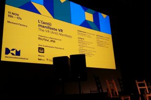 Une conférence-débat sur la réalité virtuelle s'est tenue vendredi dans le cadre des Rencontres internationales du documentaire de Montréal chez Moment Factory.