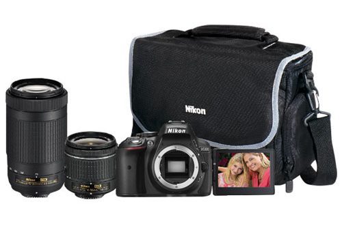 Ensemble appareil photo reflex D5300 de 24,2 Mpx de Nikon avec deux objectifs
