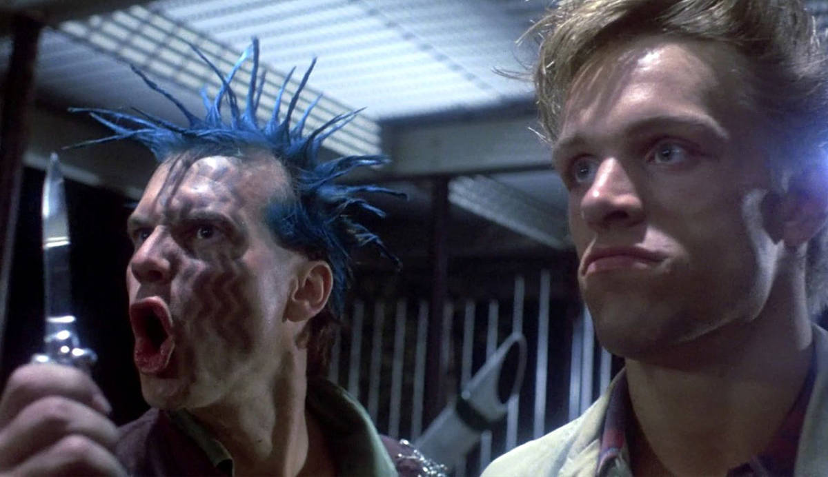 Bill Paxton en punk dans le premier film de la franchise Terminator en 1984