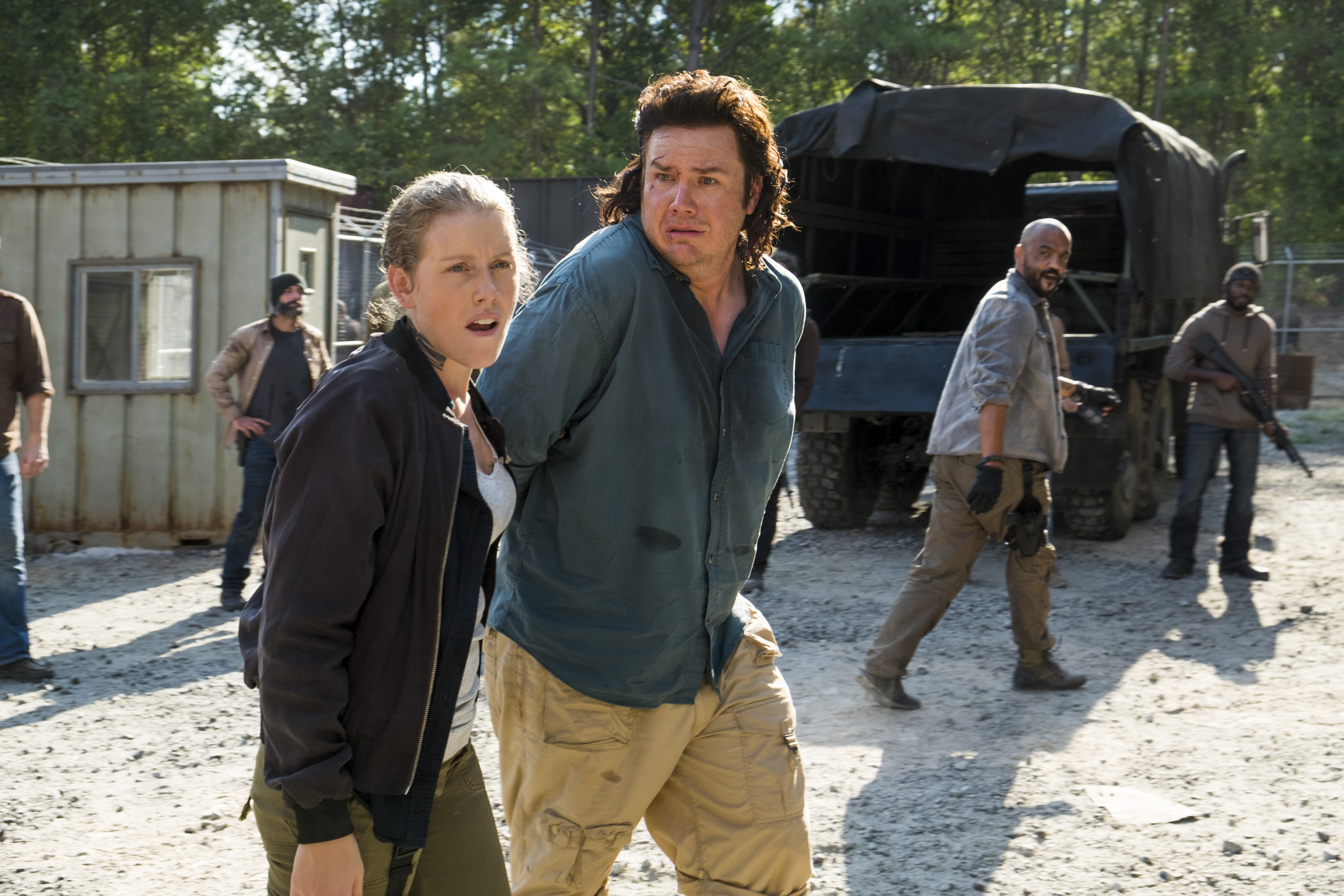 Josh McDermitt - Dr. Eugene Porter, Lindsley Register - Laura - The Walking Dead Saison 7 Épisode 11 - Photo: Gene Page/AMC