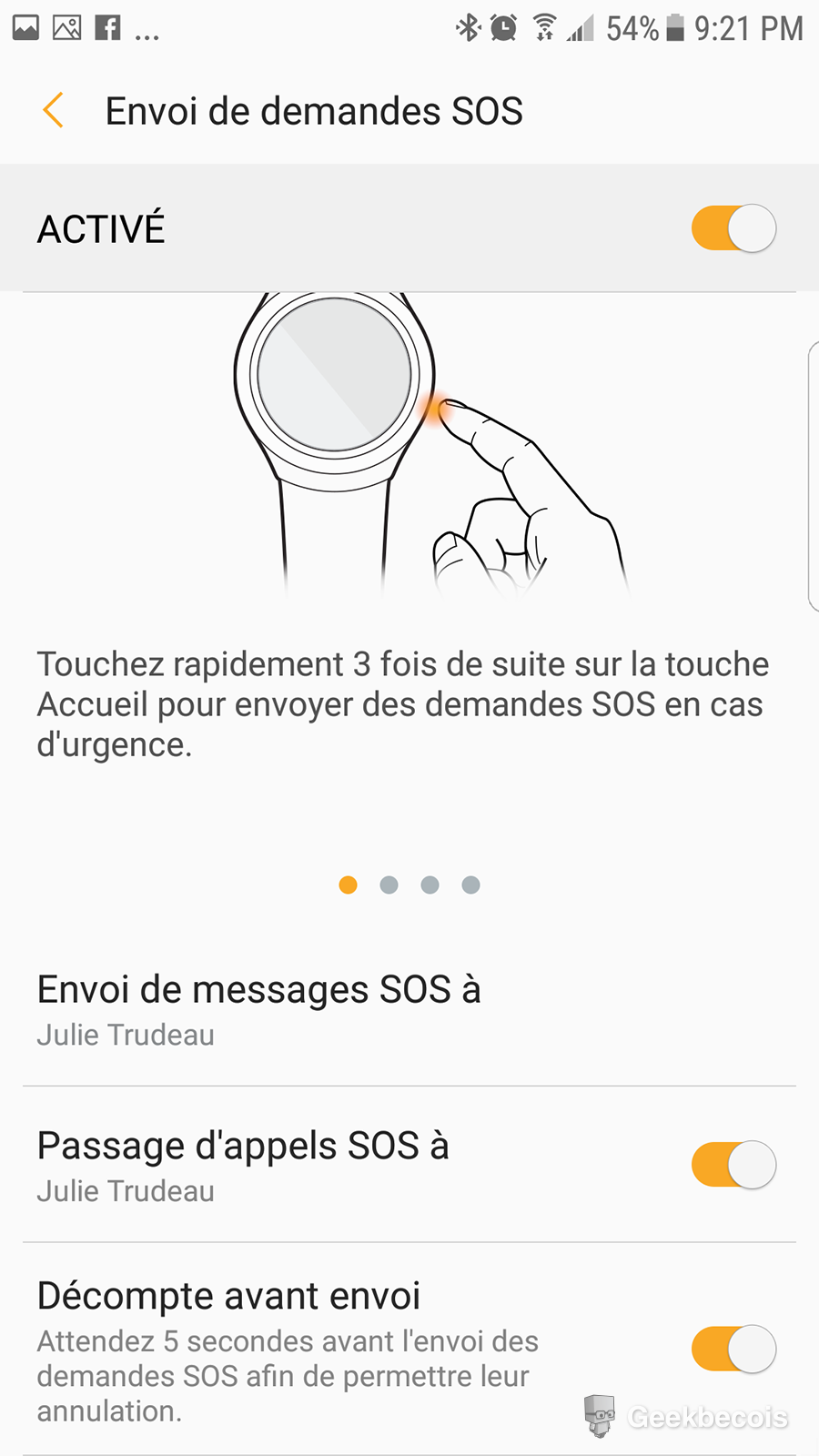 Sos - Application | Samsung Gear S3