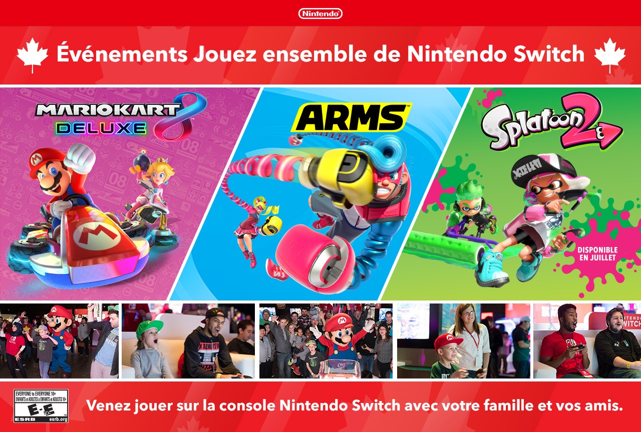 Nintendo du Canada vous invite à jouer ensemble à la Nintendo Switch avec eux!