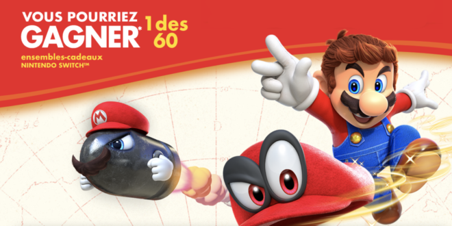 Gagnez une Nintendo Switch et Super Mario Odyssey grâce à vos céréales du matin!