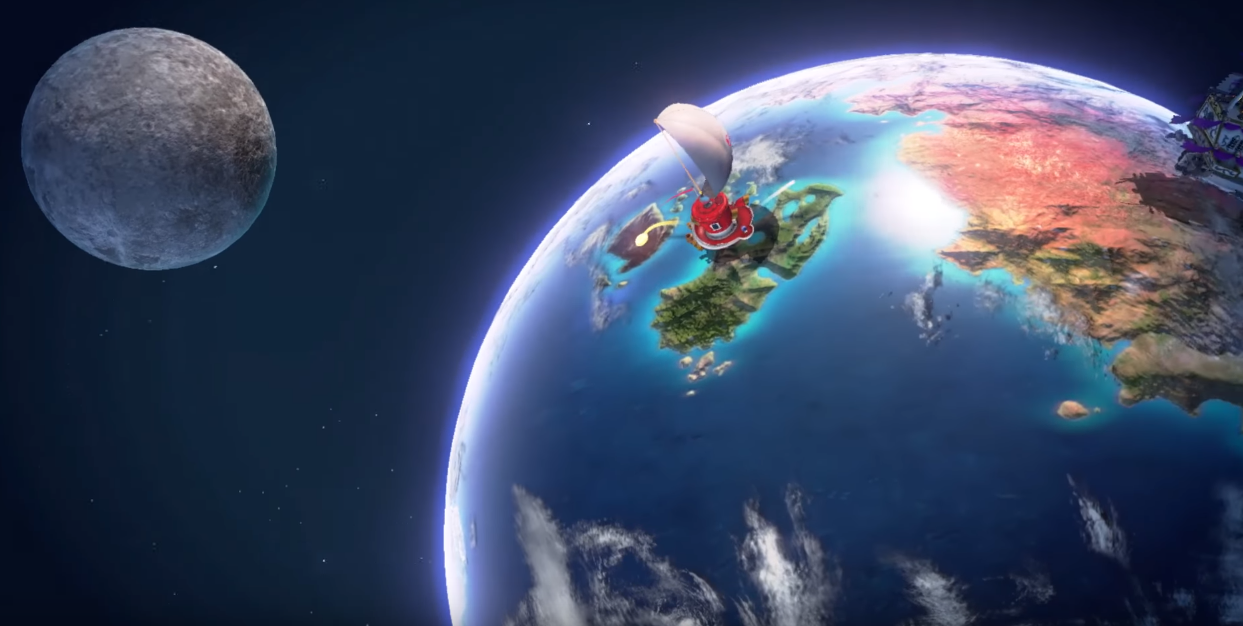 Super Mario Odyssey | Carte du monde avec Lune