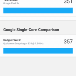 Comparaison avec le Pixel 2 pour le test coeur simple - Google Pixel 3a