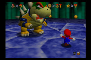 Capture d'écran de Super Mario 64 sur la Nintendo DS