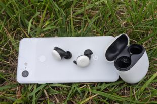 Google Pixel Buds et le Pixel 3 Franchement blanc