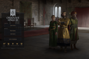 Menu principal de Crusader Kings 3