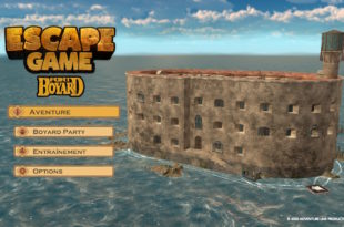 Menu principal du jeu Fort Boyard sur la Nintendo Switch.