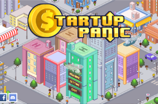 Écran de départ du jeu Startup Panic
