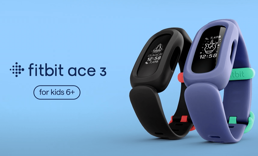 FITBIT Ace 3 - Bracelet connecté enfant - Bleu cosmique - Vert astral -  Cdiscount Sport