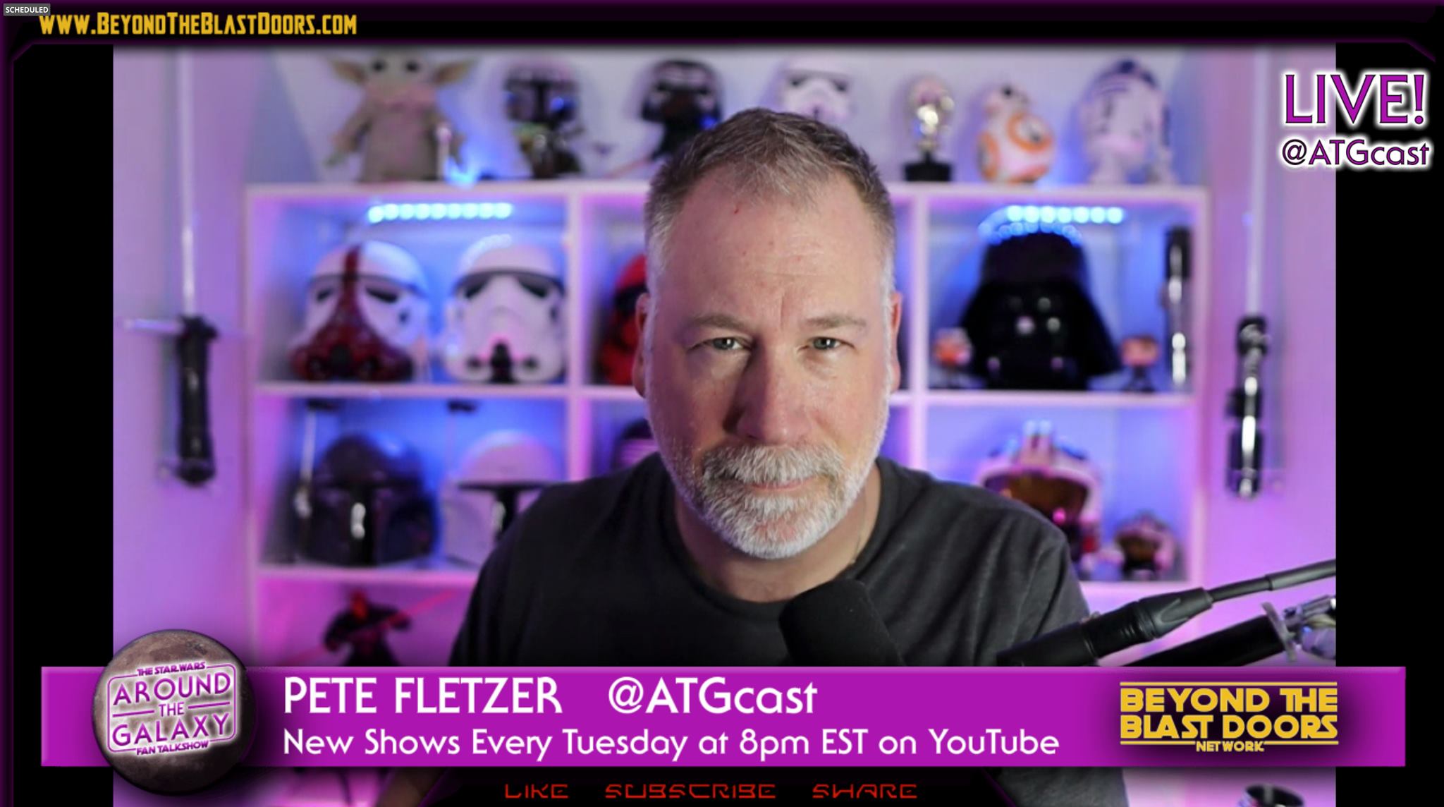 Pete Fletzer anime le podcast Around the Galaxy qui est voué exclusivement à la franchise Star Wars