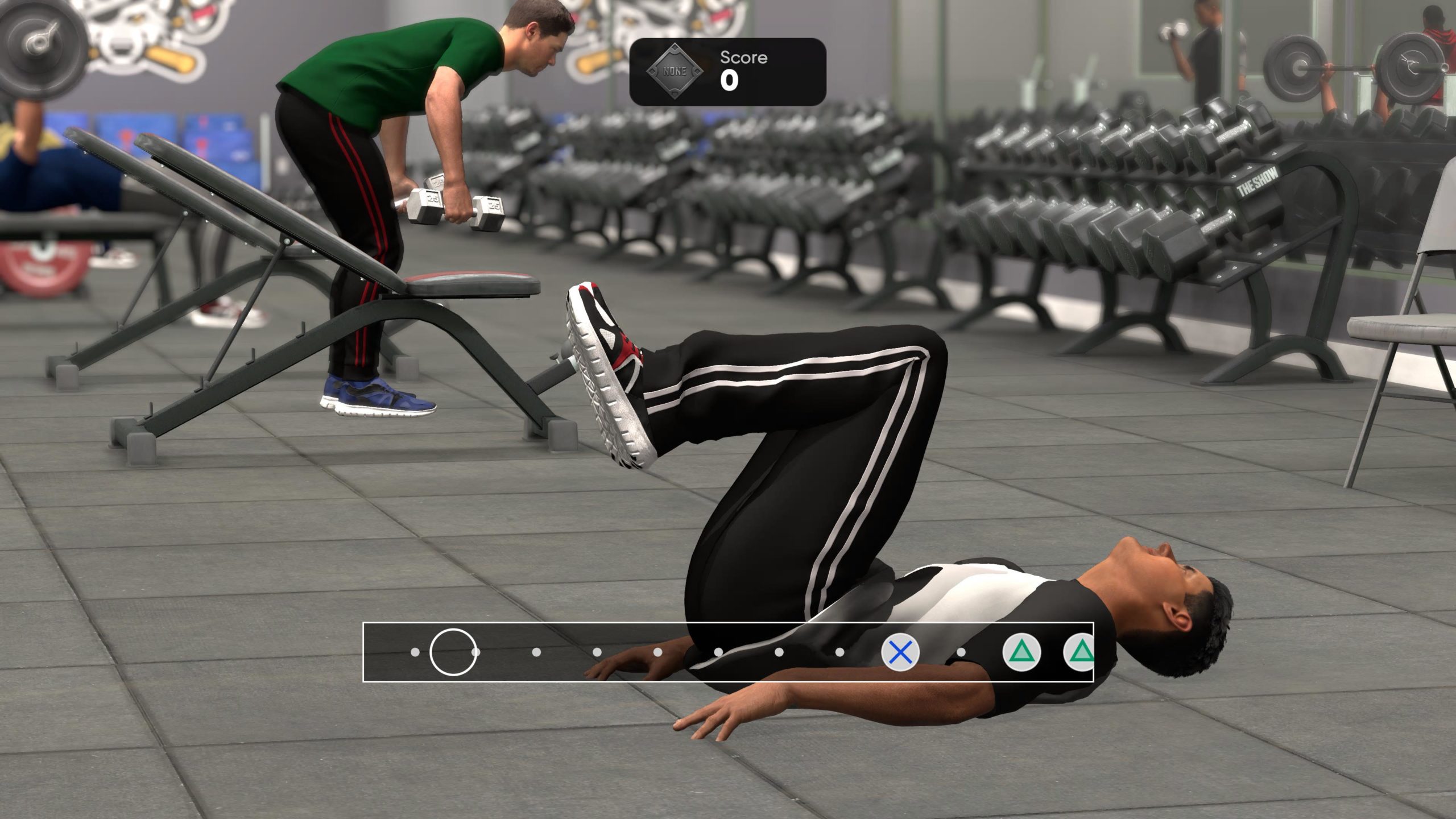 Des mini jeux simulent des sessions d'entraînement au gym, ce qui ajoute de la variété