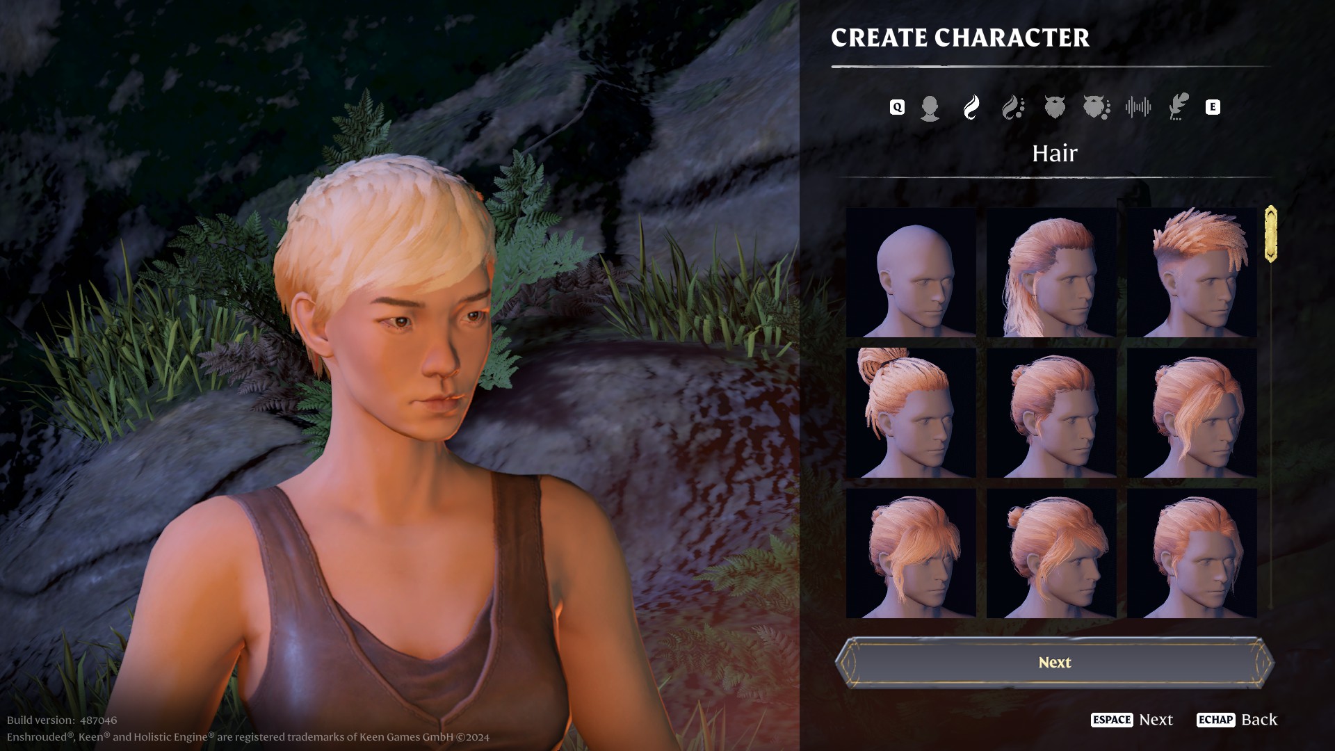 Enshrouded possède quinze corps et plusieurs coupes de cheveux vous permettant de personnaliser votre personnage.