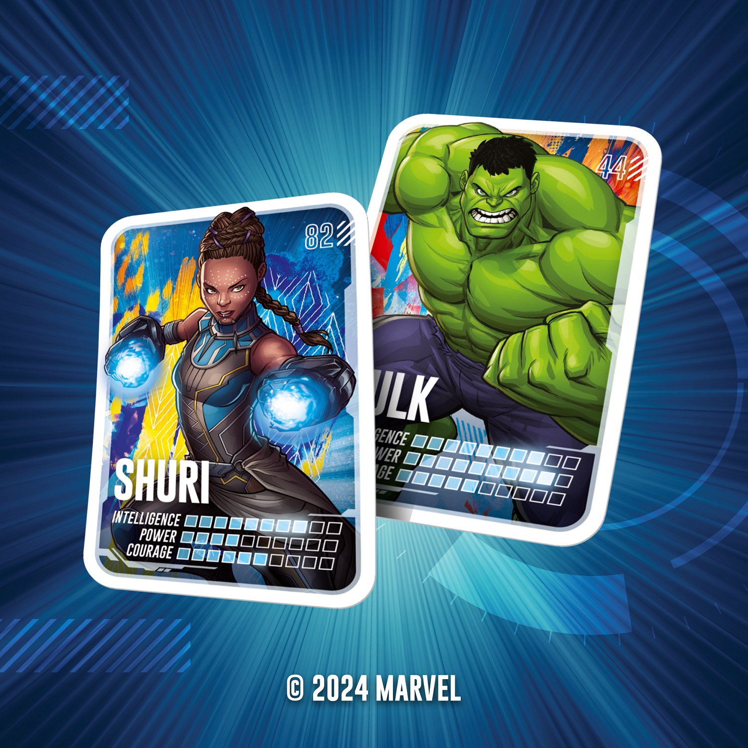 Cartes de personnages Marvel