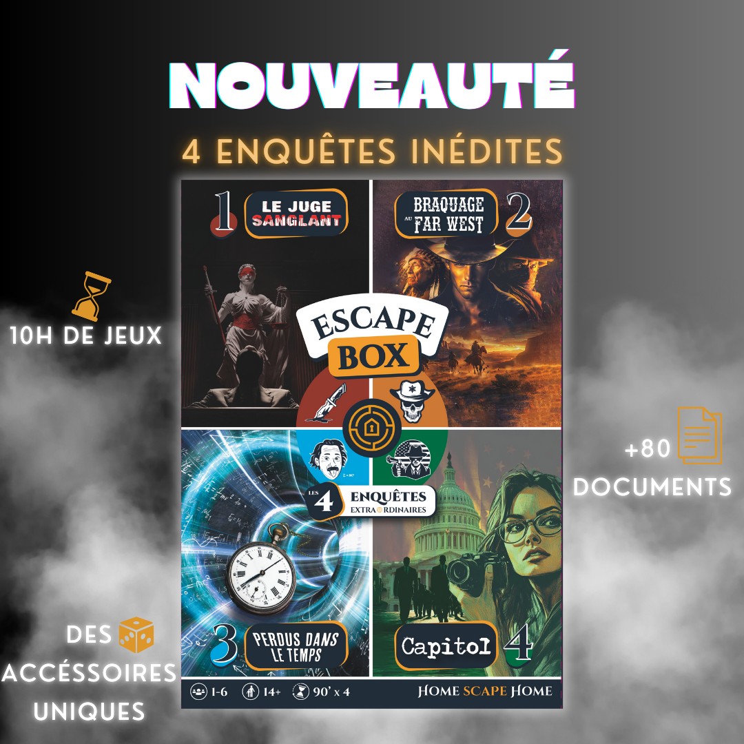 Escape Box : les 4 enquêtes extraordinaires