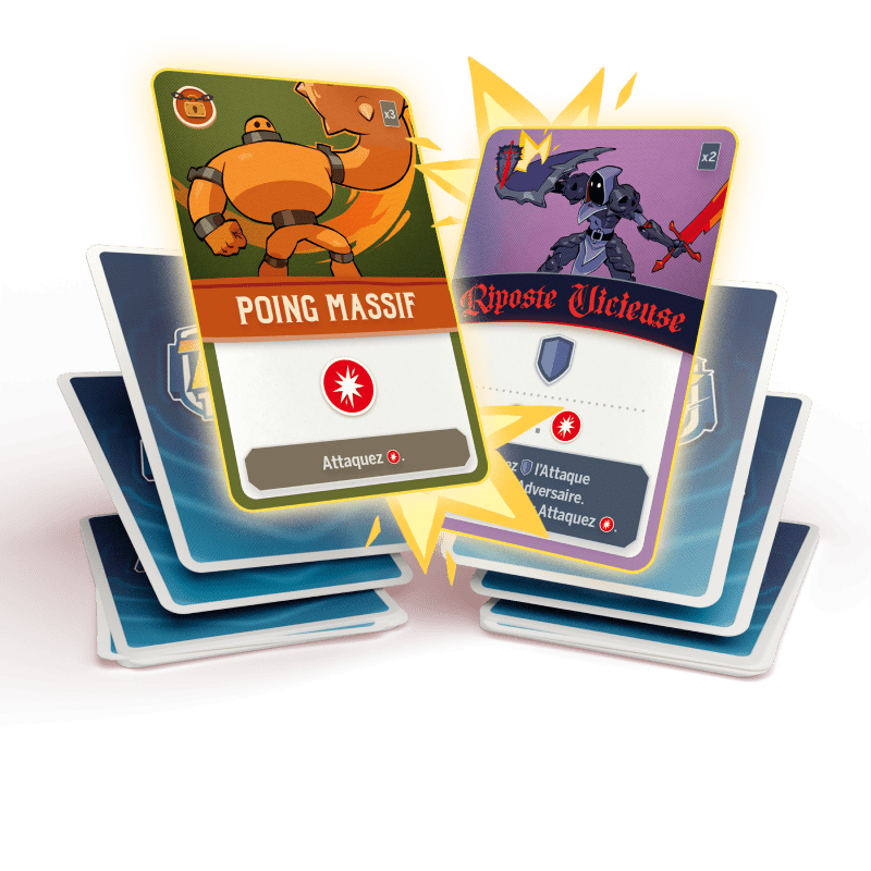 Le deck de construction de l'équipe formée par Le Golem et Mordred