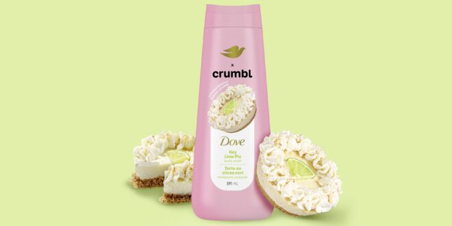 Dove x Crumbl Tarte au citron vert : nourrissez votre peau et vos sens