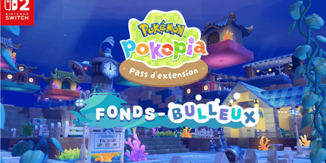 Pokémon Pokopia Expansion Pass : Bubbly Basin – Du plaisir sous les vagues !